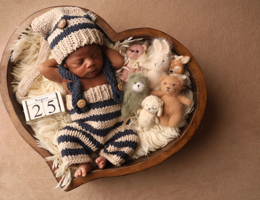 Newborn Myles, August 25.